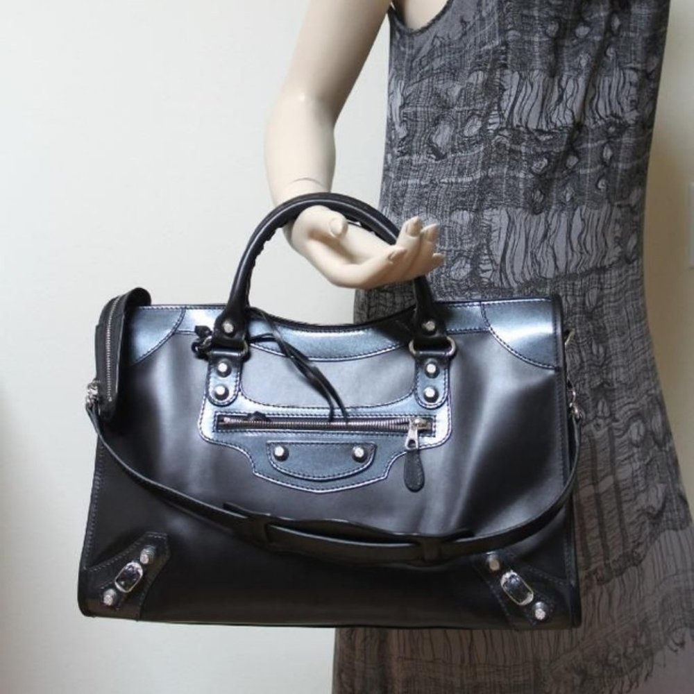 Balenciaga City Giant 12 Patent Leather & Leather - Picture 2 of 16